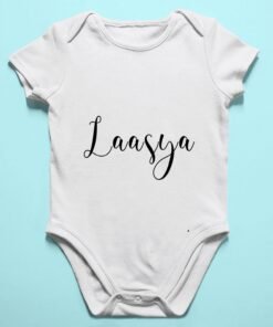 Alternative view of Personalised Baby Names Rompers & T-Shirts