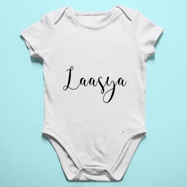 Alternative view of Personalised Baby Names Rompers & T-Shirts
