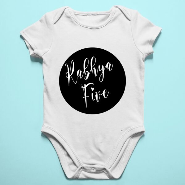 Alternative view of Personalised Baby Names Rompers & T-Shirts
