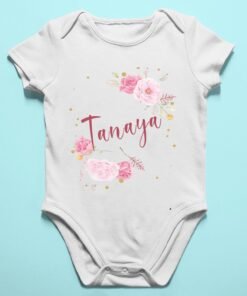 Alternative view of Personalised Baby Names Rompers & T-Shirts