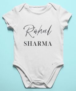 Alternative view of Personalised Baby Names Rompers & T-Shirts