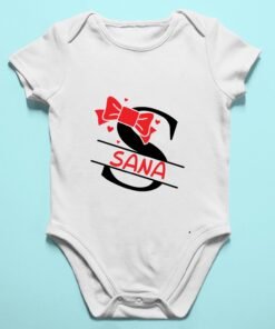Alternative view of Personalised Baby Names Rompers & T-Shirts