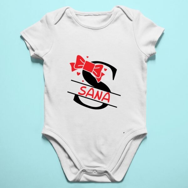 Alternative view of Personalised Baby Names Rompers & T-Shirts