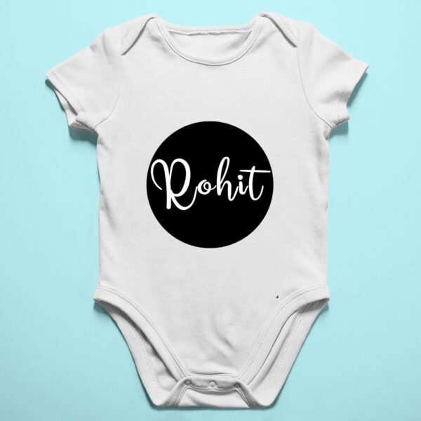 Alternative view of Personalised Baby Names Rompers & T-Shirts