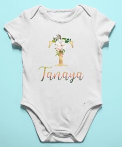 Alternative view of Personalised Baby Names Rompers & T-Shirts