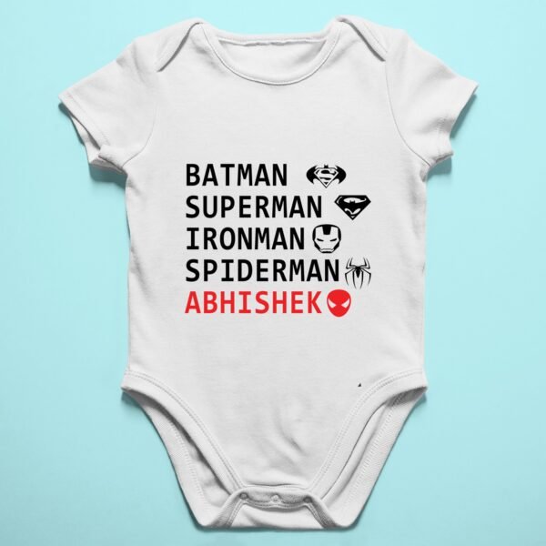 Alternative view of Personalised Baby Names Rompers & T-Shirts