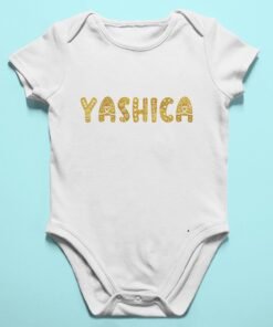 Alternative view of Personalised Baby Names Rompers & T-Shirts