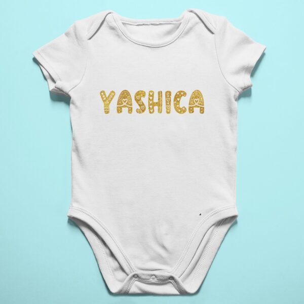 Alternative view of Personalised Baby Names Rompers & T-Shirts