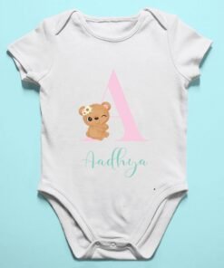 Alternative view of Personalised Baby Names Rompers & T-Shirts