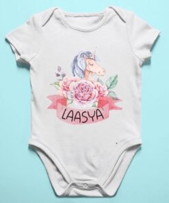 Alternative view of Personalised Baby Names Rompers & T-Shirts