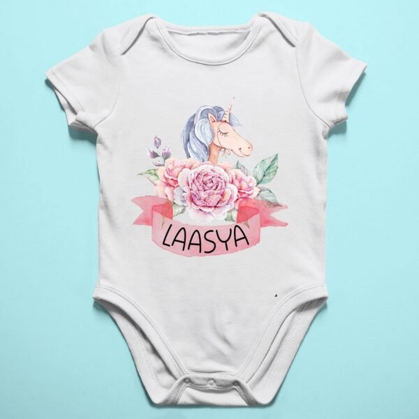 Alternative view of Personalised Baby Names Rompers & T-Shirts