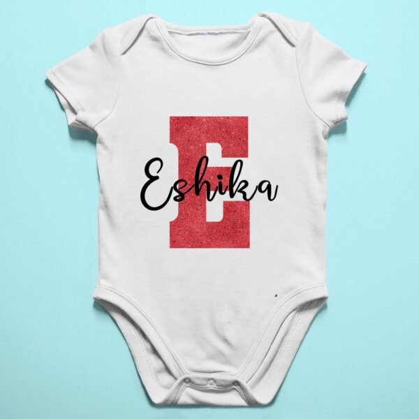 Alternative view of Personalised Baby Names Rompers & T-Shirts