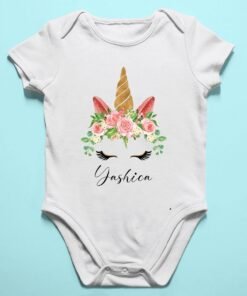 Alternative view of Personalised Baby Names Rompers & T-Shirts