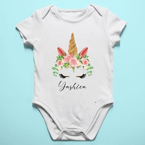 Alternative view of Personalised Baby Names Rompers & T-Shirts