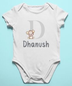 Alternative view of Personalised Baby Names Rompers & T-Shirts