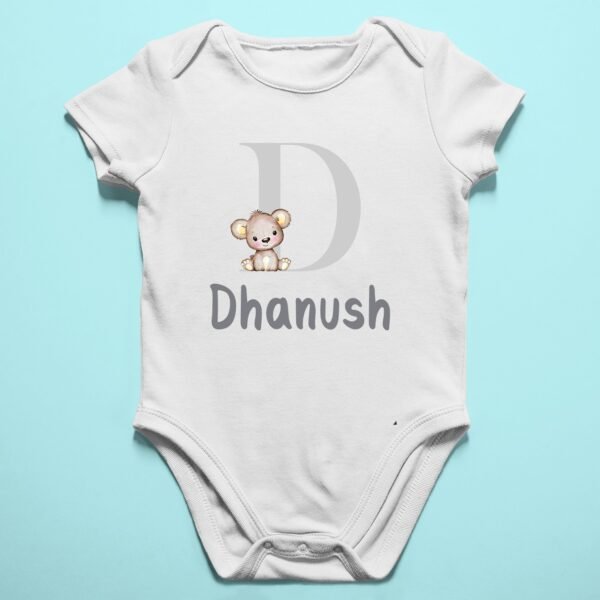 Alternative view of Personalised Baby Names Rompers & T-Shirts