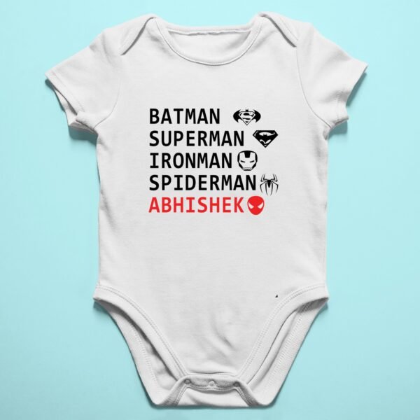 Alternative view of Personalised Baby Names Rompers & T-Shirts