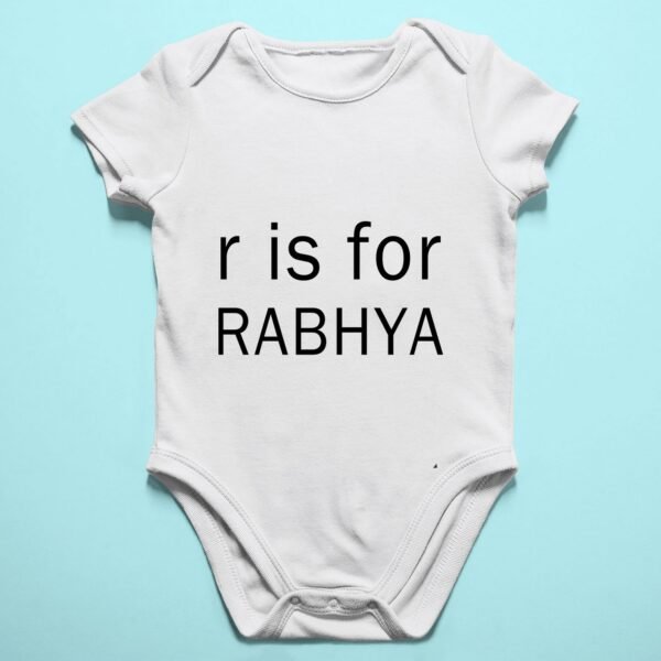 Alternative view of Personalised Baby Names Rompers & T-Shirts