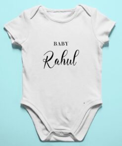 Alternative view of Personalised Baby Names Rompers & T-Shirts