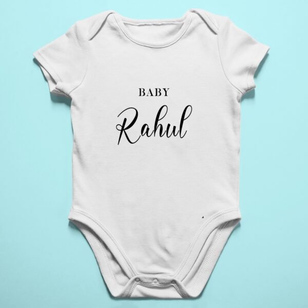 Alternative view of Personalised Baby Names Rompers & T-Shirts