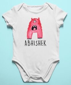 Alternative view of Personalised Baby Names Rompers & T-Shirts