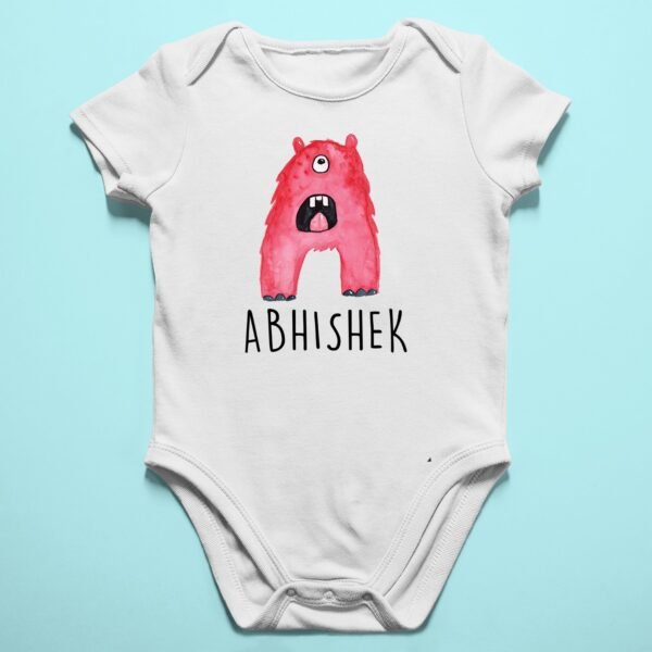 Alternative view of Personalised Baby Names Rompers & T-Shirts