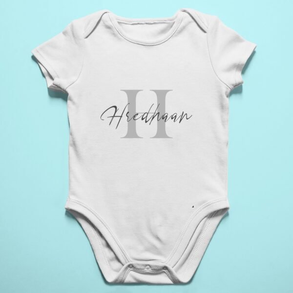 Alternative view of Personalised Baby Names Rompers & T-Shirts