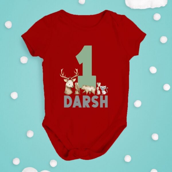 Alternative view of Personalized First Birthday Baby Rompers/T-Shirts