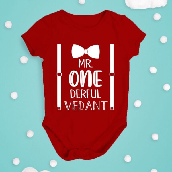 Alternative view of Personalized First Birthday Baby Rompers/T-Shirts