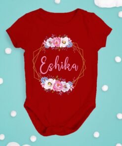 Alternative view of Personalised Baby Names Rompers & T-Shirts