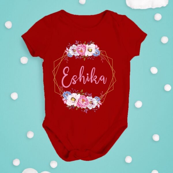 Alternative view of Personalised Baby Names Rompers & T-Shirts