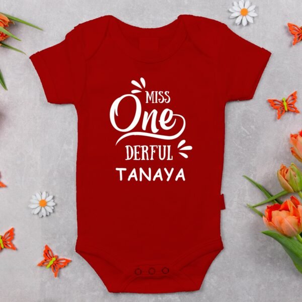 Alternative view of Personalized First Birthday Baby Rompers/T-Shirts