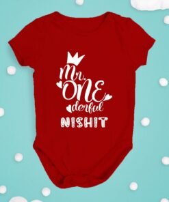 Alternative view of Personalized First Birthday Baby Rompers/T-Shirts