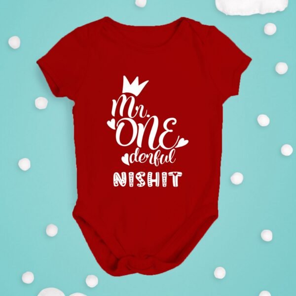 Alternative view of Personalized First Birthday Baby Rompers/T-Shirts