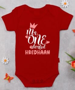 Alternative view of Personalized First Birthday Baby Rompers/T-Shirts