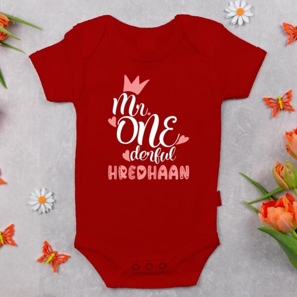 Alternative view of Personalized First Birthday Baby Rompers/T-Shirts
