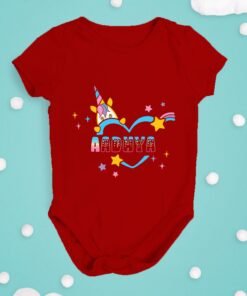 Alternative view of Personalised Baby Names Rompers & T-Shirts