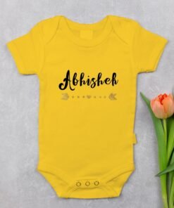 Alternative view of Personalised Baby Names Rompers & T-Shirts