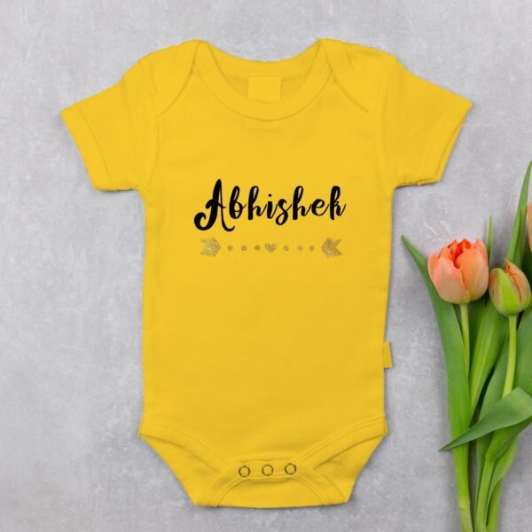 Alternative view of Personalised Baby Names Rompers & T-Shirts