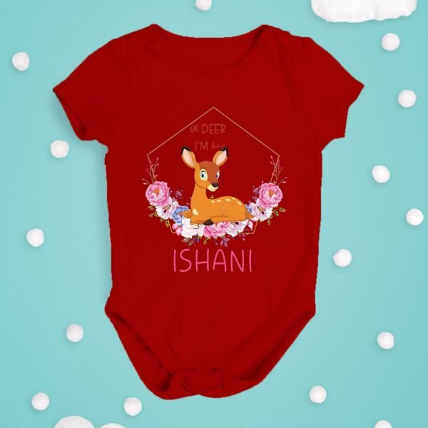 Alternative view of Personalised Baby Names Rompers & T-Shirts