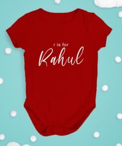 Alternative view of Personalised Baby Names Rompers & T-Shirts