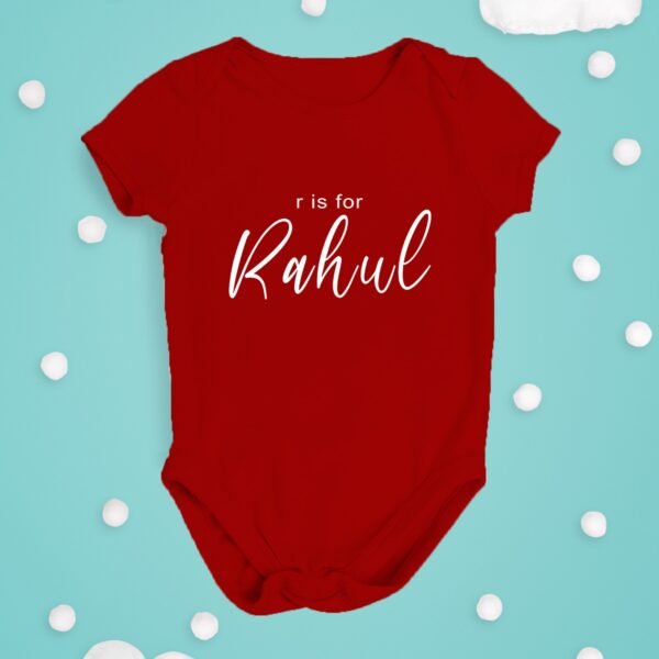 Alternative view of Personalised Baby Names Rompers & T-Shirts