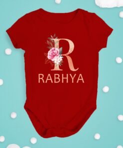 Alternative view of Personalised Baby Names Rompers & T-Shirts