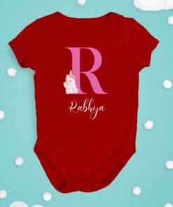 Alternative view of Personalised Baby Names Rompers & T-Shirts