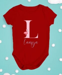 Alternative view of Personalised Baby Names Rompers & T-Shirts