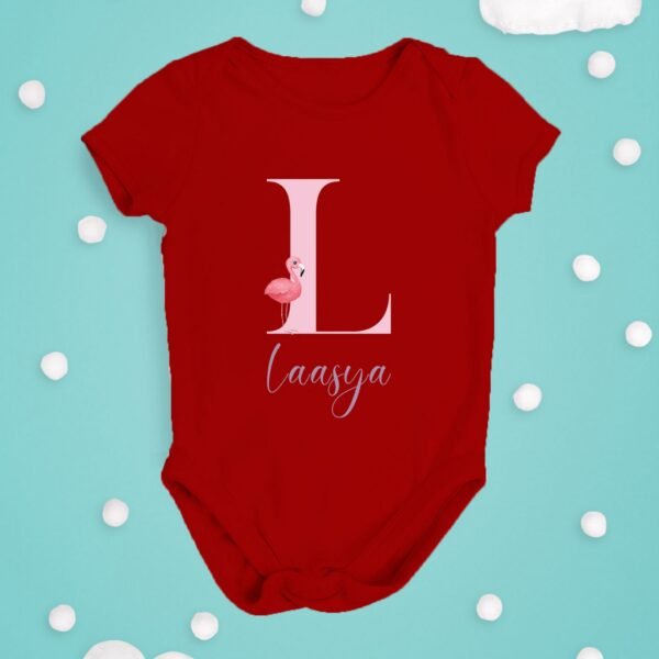 Alternative view of Personalised Baby Names Rompers & T-Shirts