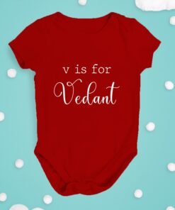 Alternative view of Personalised Baby Names Rompers & T-Shirts