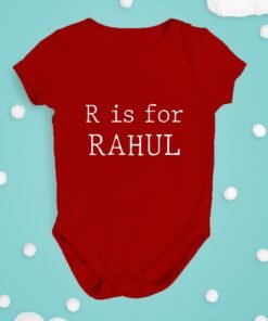 Alternative view of Personalised Baby Names Rompers & T-Shirts