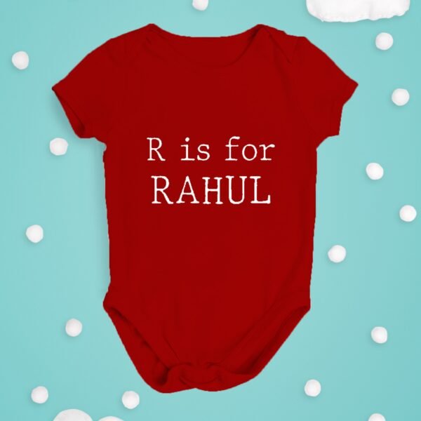 Alternative view of Personalised Baby Names Rompers & T-Shirts
