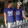 Mr & Mrs Personalised Couple T-Shirts - Pre-Wedding Photoshoots & Anniversary